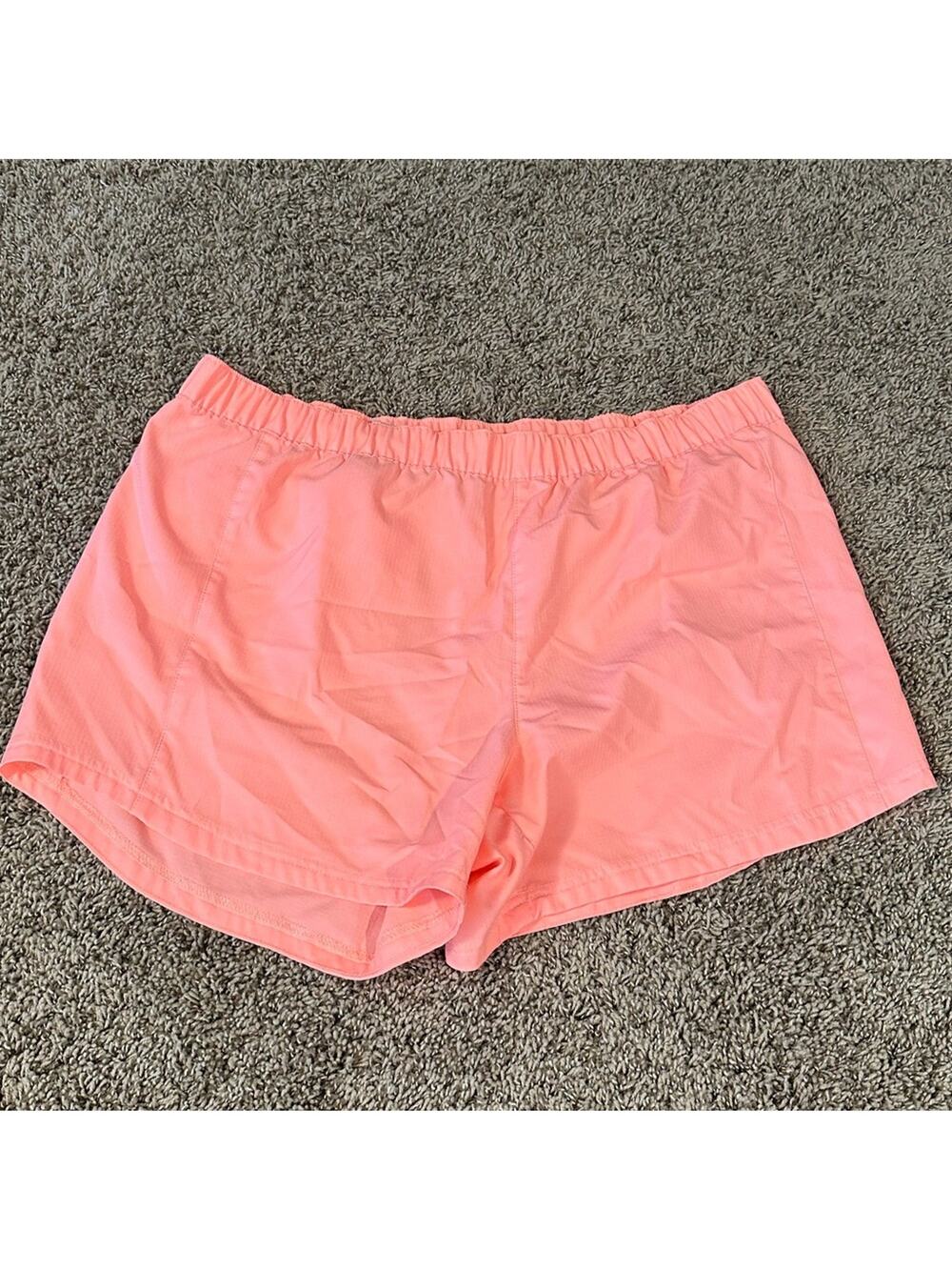 Columbia Women's PFG Preformance Fishing Gear Fluorescent Orange Shorts EUC